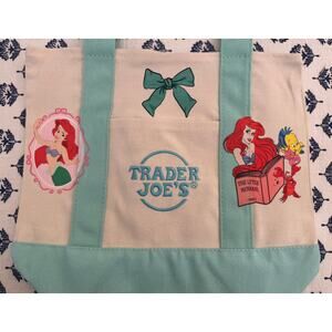 Disney Ariel Little Mermaid Custom Made Trader Joes Mini Tote One of a Kind